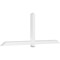Ekena Millwork Eugene Architectural Grade PVC Gable Bracket, 96"W x 36"H x 4"D x 4"F, 9/12 Pitch GBP096X36X0404EUG00 - alternate 1